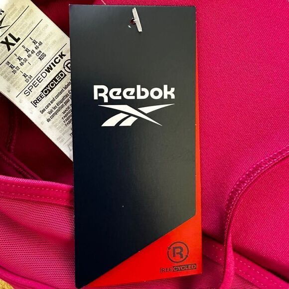 Reebok ~ Lux Strappy Sports bra in Proud Pink ~ size XLarge - Picture 5 of 7